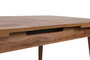 Hanah Home Inci 1141 Mesa de comedor extensible Nogal